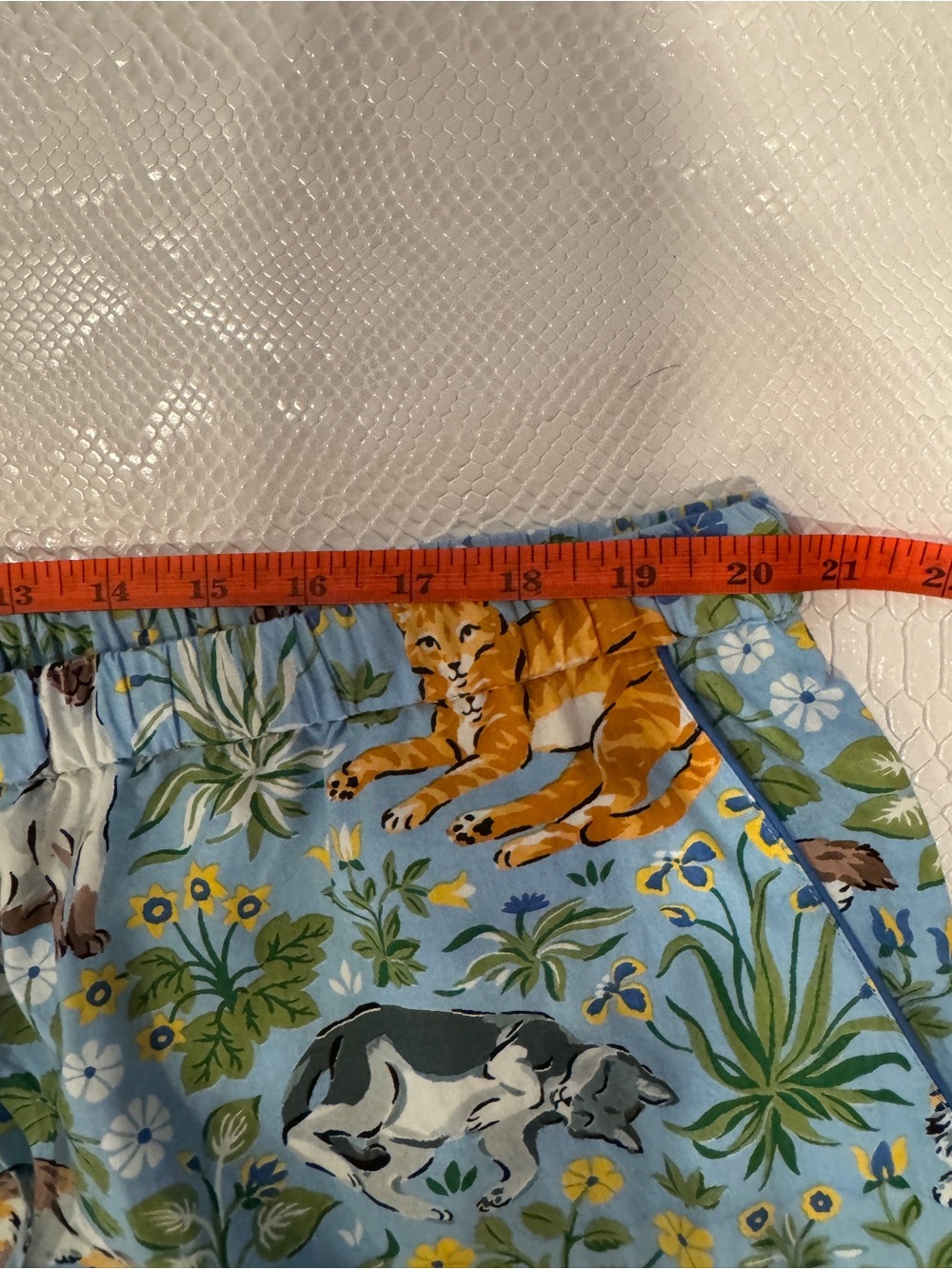 Printfresh Must Love Cats Pajama Pants New with Tags Size 2XL Anthropologie Blue - Picture 10 of 14